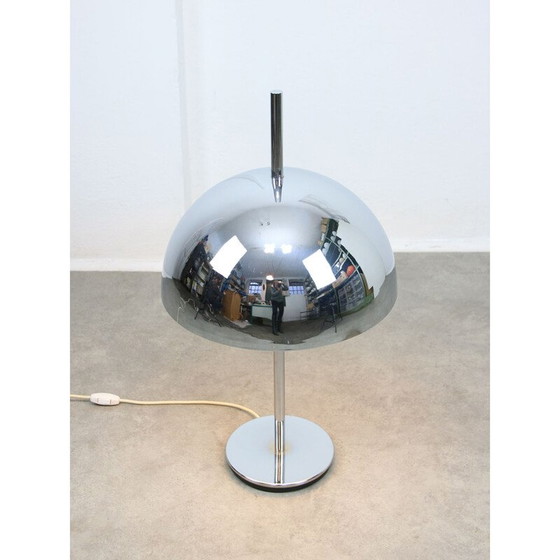 Image 1 of Vintage Space Age chromen tafellamp, 1970