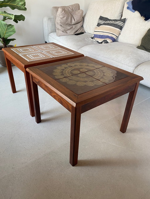 2x Deense Mid Century Bijzettafel Moluna Mobler