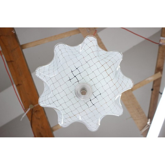 Image 1 of Vintage glazen hanglamp, Tsjecho-Slowakije 1970