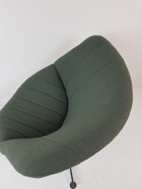 Image 1 of 2 Rudolf Wolf Swivel Chair Modello Groen Ploegwool Fauteuils