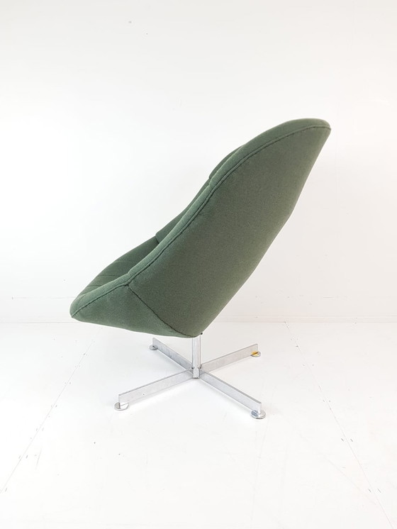 Image 1 of 2 Rudolf Wolf Swivel Chair Modello Groen Ploegwool Fauteuils