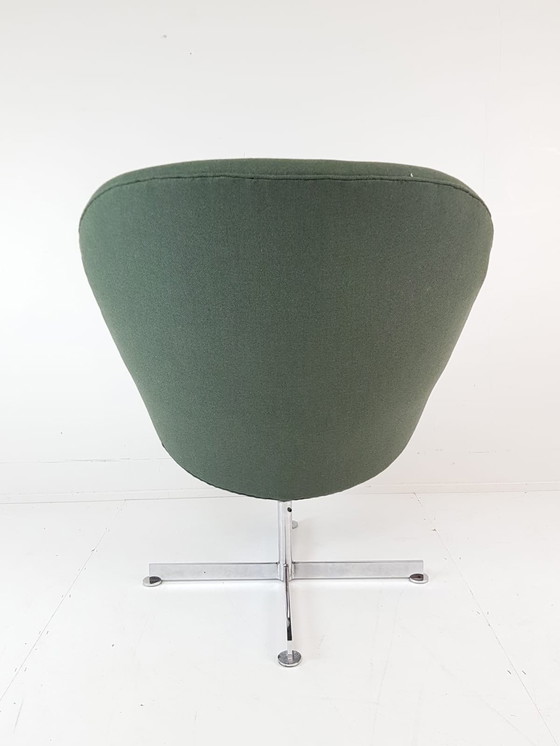 Image 1 of 2 Rudolf Wolf Swivel Chair Modello Groen Ploegwool Fauteuils