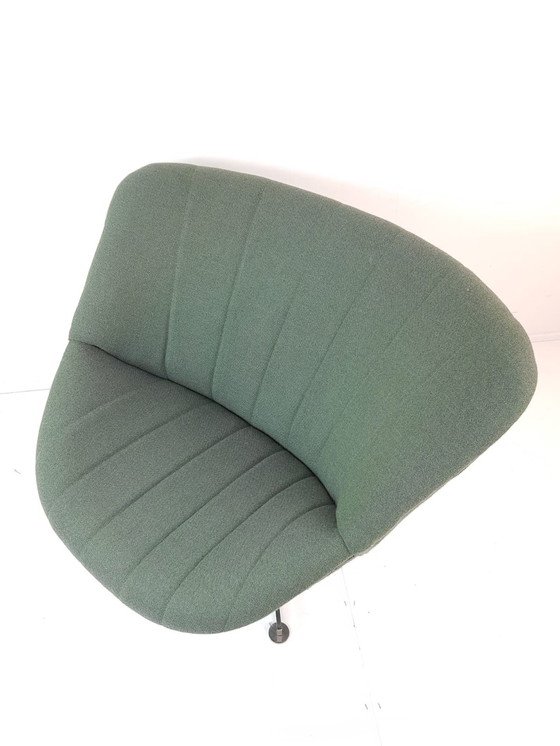 Image 1 of 2 Rudolf Wolf Swivel Chair Modello Groen Ploegwool Fauteuils