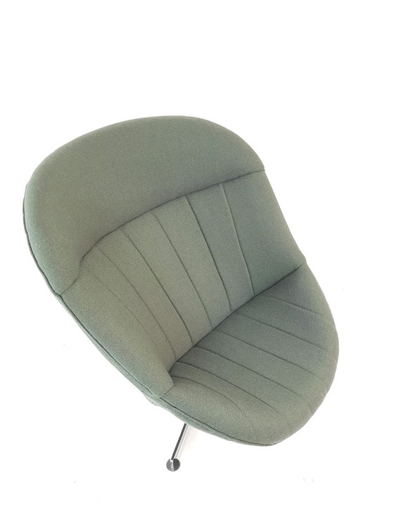 Image 1 of 2 Rudolf Wolf Swivel Chair Modello Groen Ploegwool Fauteuils