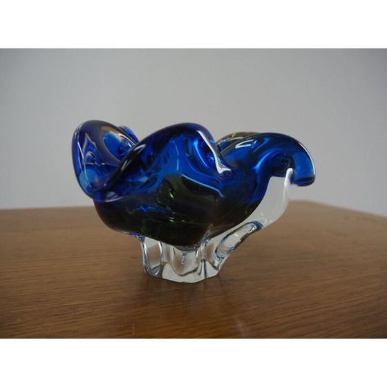Image 1 of Vintage asbak van Josef Hospodka voor Chribska Glassworks, jaren 1960