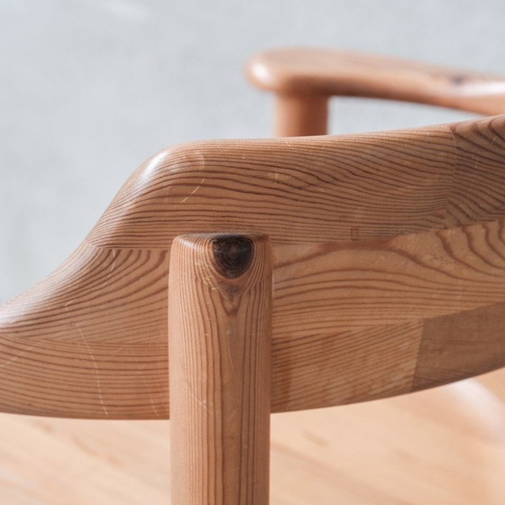 Image 1 of Set van 6 vintage grenen stoelen van Rainer Daumiller, Denemarken 1960