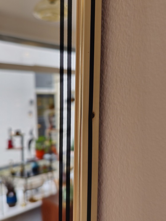 Image 1 of Vintage Organichse Spiegel Wandspiegel Mirror Goud Zwart 
