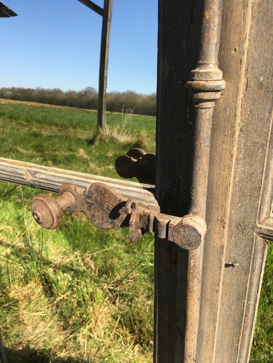 Image 1 of Getransformeerde vintage eiken spiegel