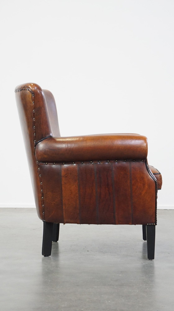 Image 1 of Armchair Gemaakt Van Schapenleer