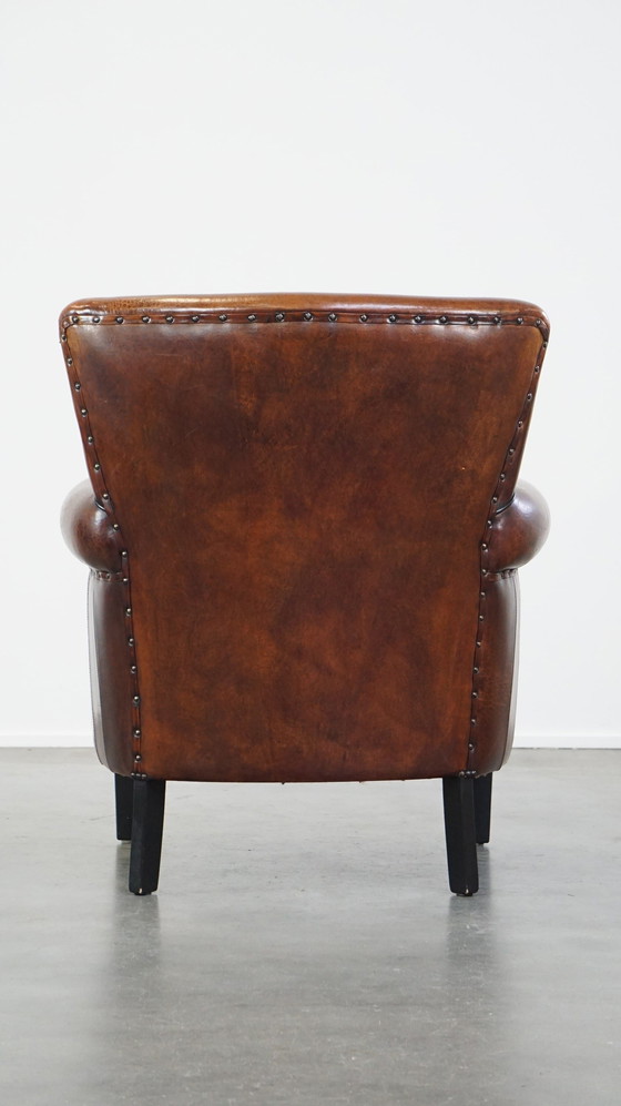 Image 1 of Armchair Gemaakt Van Schapenleer