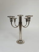 Elegante verzilverde Art Deco kandelaar