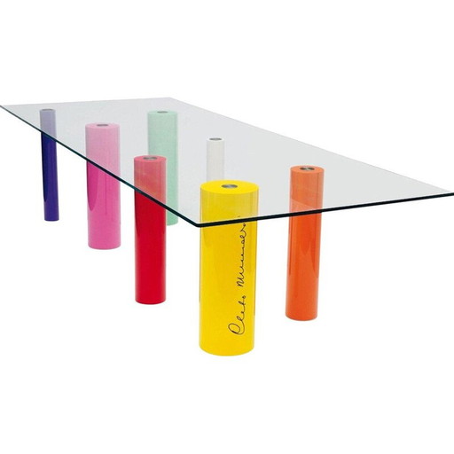 Vintage "Palafitte" tafel door Cleto Munari, 2008