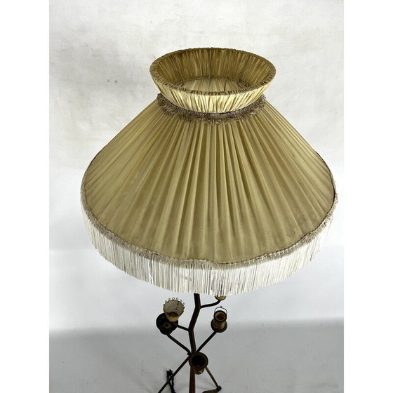 Image 1 of Vintage messing vloerlamp, Italië 1950