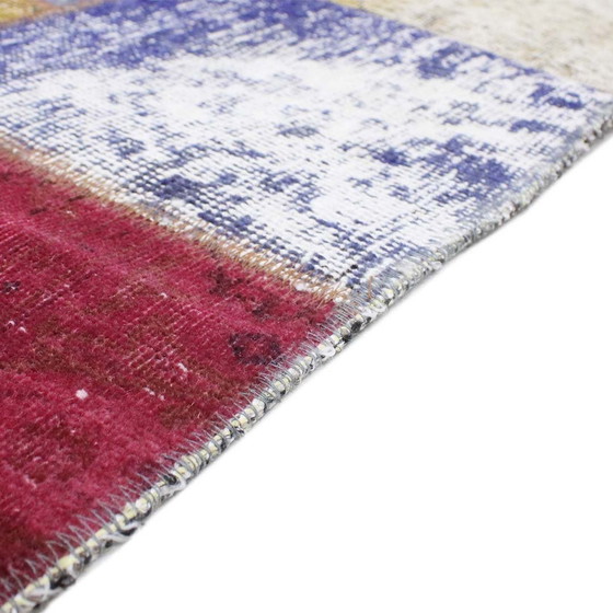 Image 1 of Perzisch patchwork vloerkleed 130X130