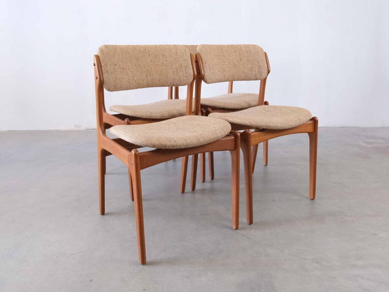 Image 1 of 4X Set Vintage Erik Boekenstoelen Od49 Deens Ontwerp