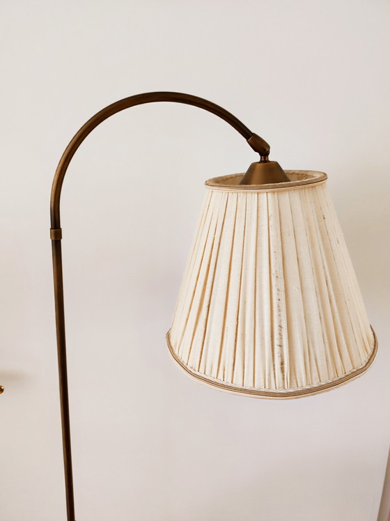 Image 1 of Vintage koperen staande vloerlamp