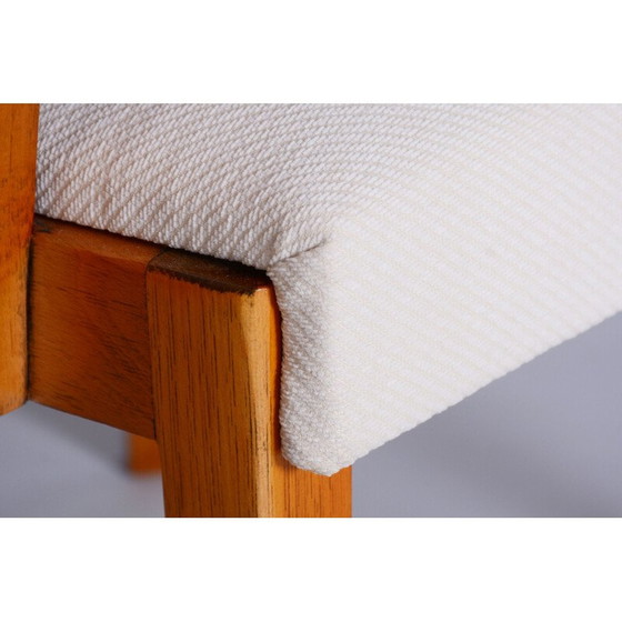 Image 1 of Paar vintage Art Deco wit beukenhouten fauteuils door Jindrich Halabala voor Up Zavody, Tsjecho-Slowakije 1930