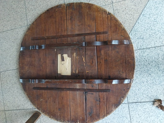 Image 1 of 1 X Antieke Drentse Klaptafel Eettafel C.A.  1850