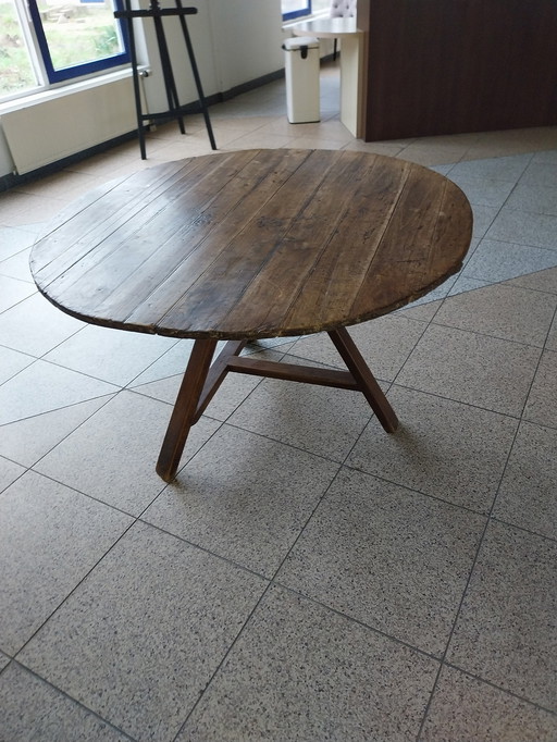 1 X Antieke Drentse Klaptafel Eettafel C.A.  1850