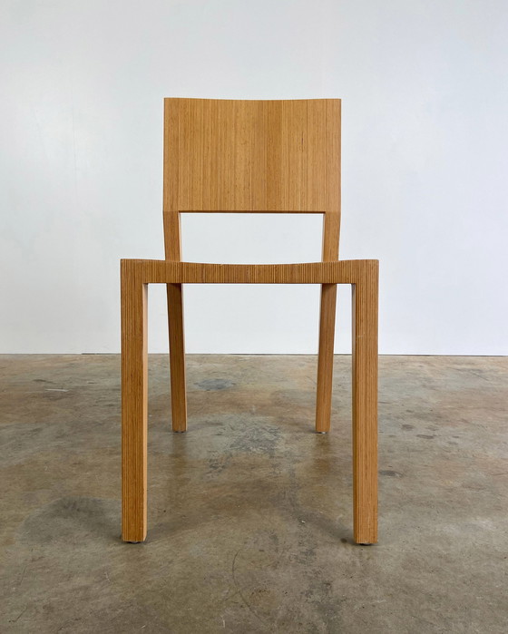 Image 1 of 8X Vintage Houten Design Stoel