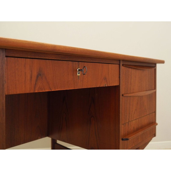 Image 1 of Teakhouten bureau, Deens ontwerp, jaren 1970, productie: Denemarken