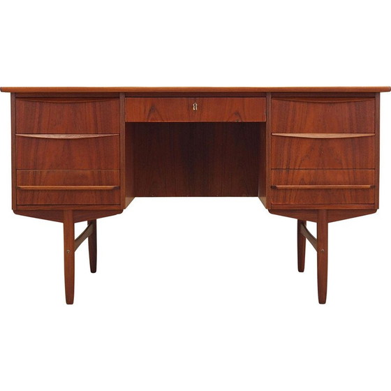 Image 1 of Teakhouten bureau, Deens ontwerp, jaren 1970, productie: Denemarken