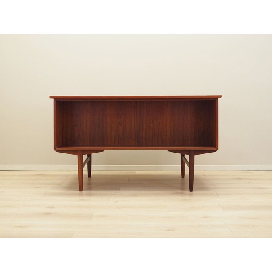 Image 1 of Teakhouten bureau, Deens ontwerp, jaren 1970, productie: Denemarken