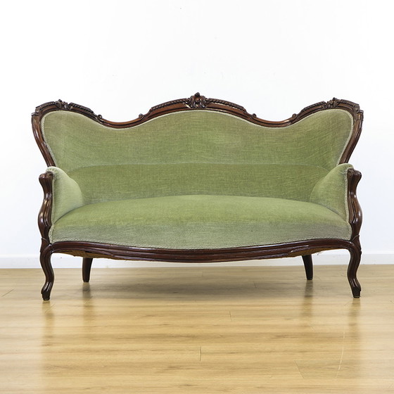 Image 1 of Mintgroene Engelse Sofa