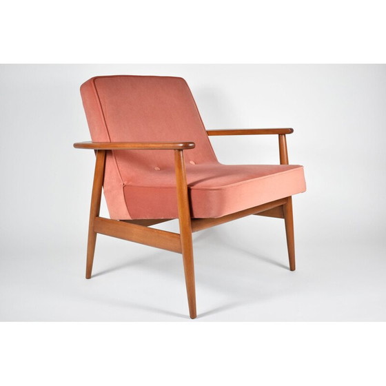 Image 1 of Vintage Roze fauteuil van M.Zieliński Deens 1960
