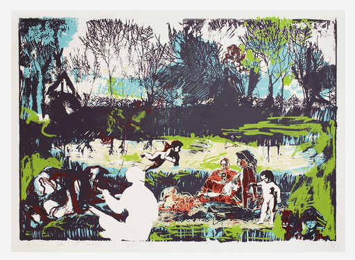 Anita de Baaij, zeefdruk oplage 11/ – lithos zeefdrukken, Modern