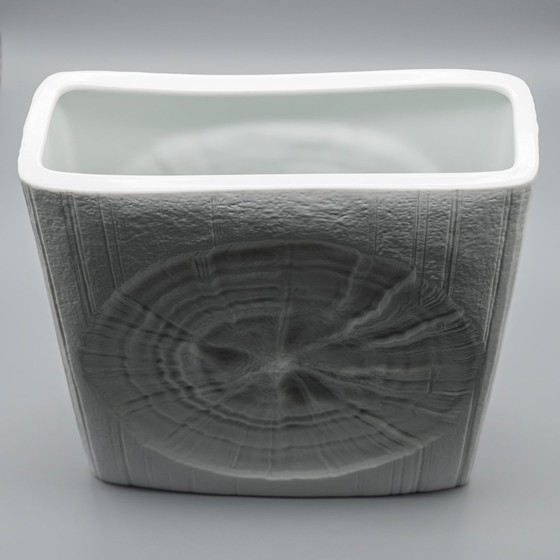 Image 1 of Martin Freyer Rosenthal Studio Line Bisque Porseleinen Vloervaas H 33 Cm Fossil