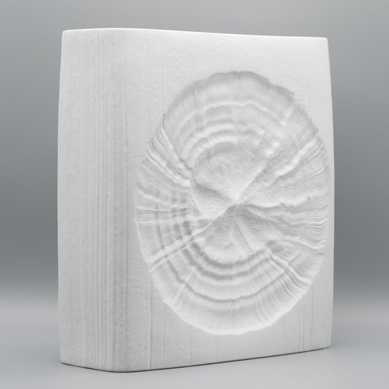 Image 1 of Martin Freyer Rosenthal Studio Line Bisque Porseleinen Vloervaas H 33 Cm Fossil