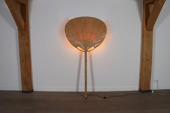 Image 1 of Grote Uchiwa vloerlamp van Ingo Maurer voor M Design, Duitsland 1977