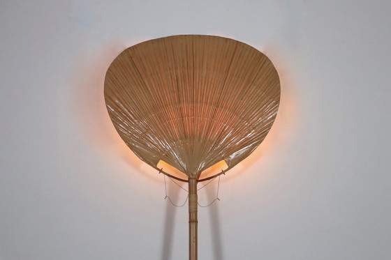 Image 1 of Grote Uchiwa vloerlamp van Ingo Maurer voor M Design, Duitsland 1977