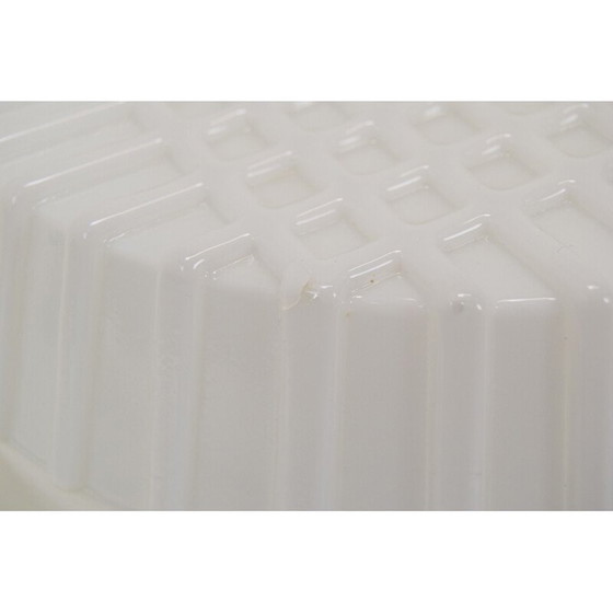 Image 1 of Vintage plafondlamp van metaal en glas, Tsjechoslowakije 1970