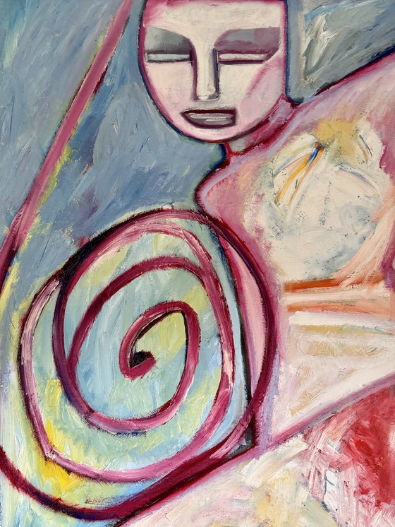 Image 1 of Patricia Pelsener ( 1956 ) Gigantische kwaliteit abstract schilderij