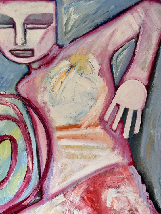 Image 1 of Patricia Pelsener ( 1956 ) Gigantische kwaliteit abstract schilderij