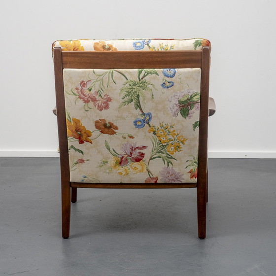 Image 1 of Mahoniehouten fauteuil