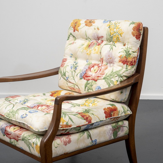 Image 1 of Mahoniehouten fauteuil