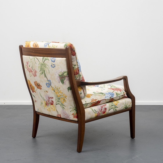 Image 1 of Mahoniehouten fauteuil