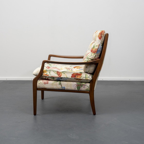 Image 1 of Mahoniehouten fauteuil