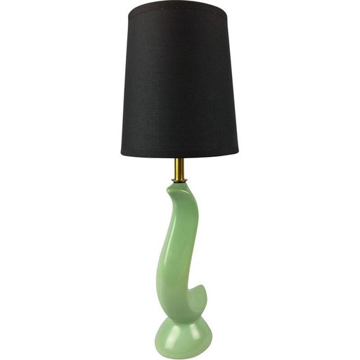 Vintage keramische zoomorfe vogellamp, 1950