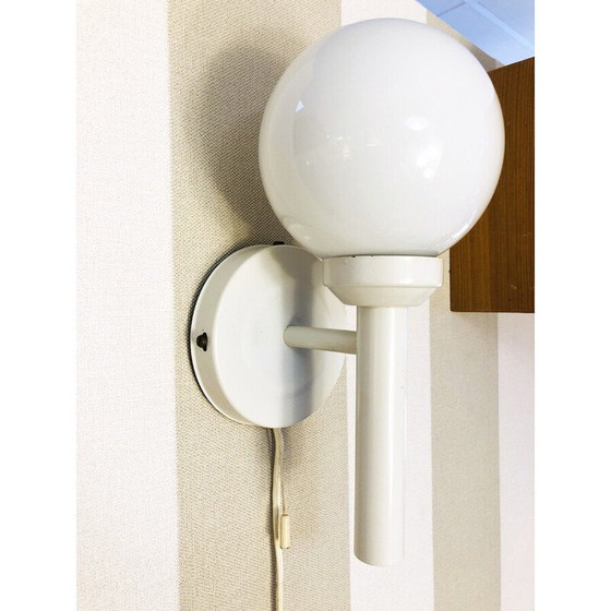 Image 1 of Paar vintage glazen wandlampen van Abo Randers, 1970