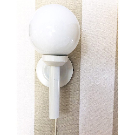 Image 1 of Paar vintage glazen wandlampen van Abo Randers, 1970