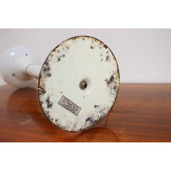 Image 1 of Vintage metalen en glazen tafellamp, Hongarije 1970