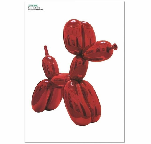 Jeff Koons "Red Dog" Poster