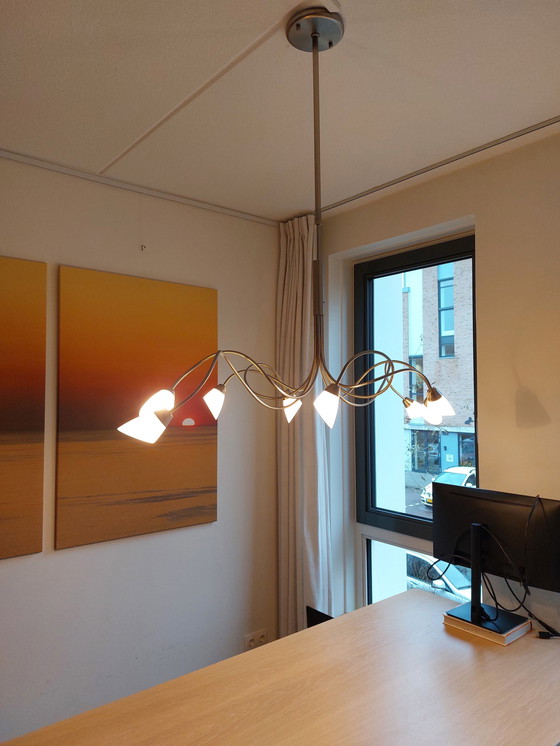 Image 1 of Steinhauer Elegance - Hanglamp - 8 Lichts - Halogeen - Rvs