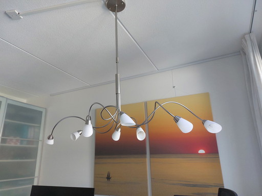 Steinhauer Elegance - Hanglamp - 8 Lichts - Halogeen - Rvs