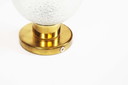 Paar wandlampen van messing en glas uit 1970 van Doria