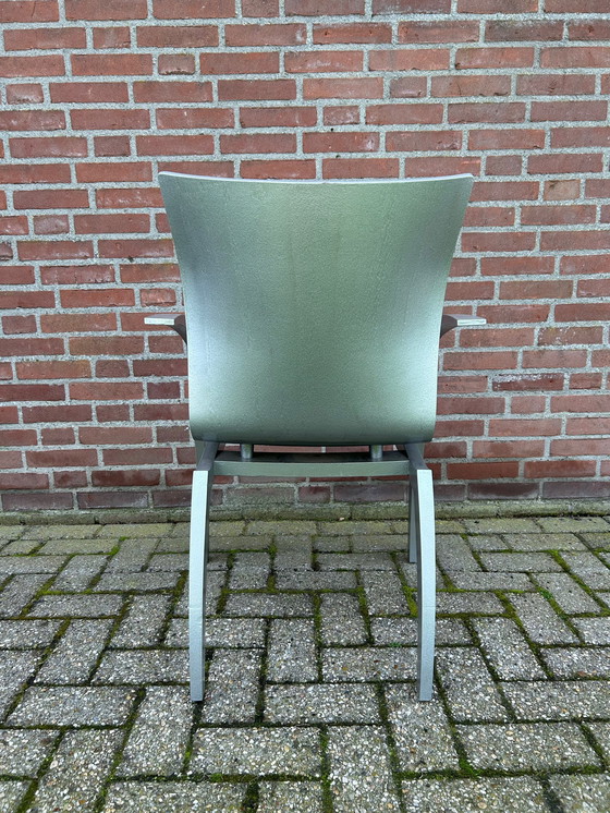 Image 1 of 3 Leolux Camarilla Beukenhouten Hamerslag Zilver Eetkamerstoelen